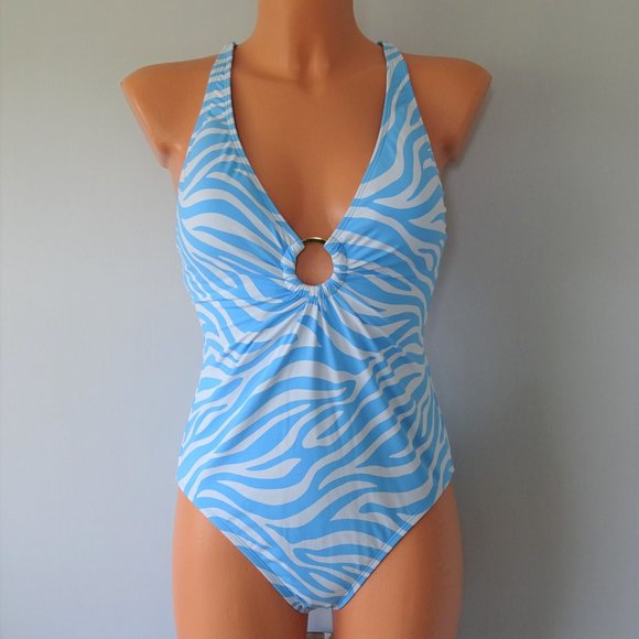 Bleu Rod Beattie Other - Bleu Rod Beattie 1Pc Halter Plunge Swimsuit NWT